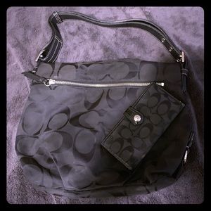 Coach purse with matching wallet